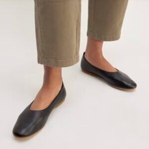 Everlane "Day Glove" Black Leather Flats 7 1/2 B